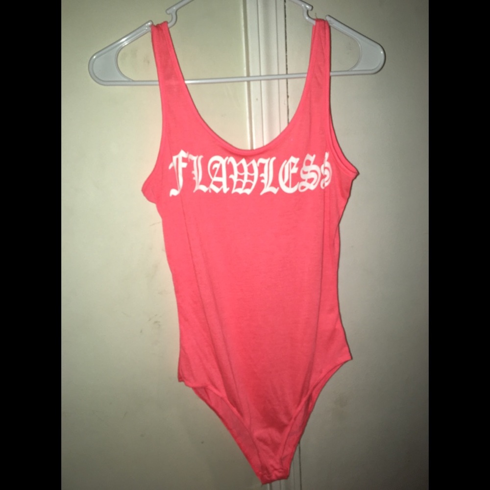 Bright Coral “FLAWLESS” Bodysuit ⚡️